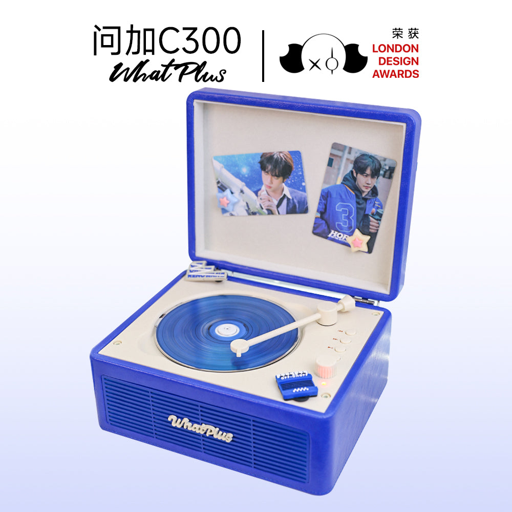 K-POP・アジア whatplus c300 WhatPlus C300 CD Player, Bluetooth Speaker Player, Phonograph, Gift, A