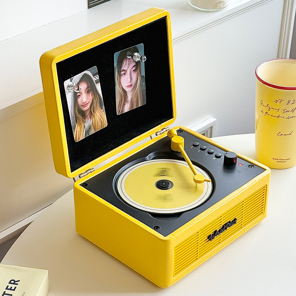 WhatPlus C300 CD Player - All-in-One Album Audio, Bluetooth Phonograph