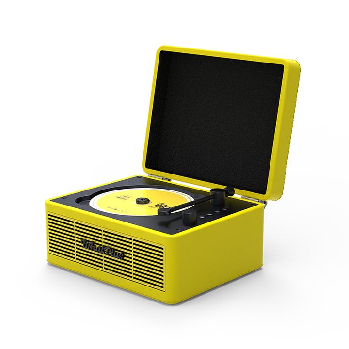 WhatPlus C300 CD Player - All-in-One Album Audio, Bluetooth Phonograph